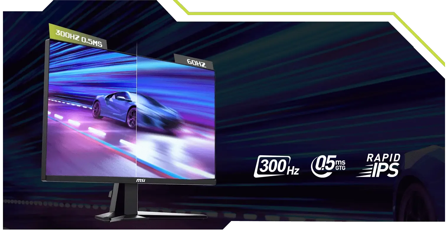 MSI MAG 255XF 25-Inch Rapid IPS FHD Gaming Monitor, 300Hz, 0.5ms, Black - Thumbnail 12