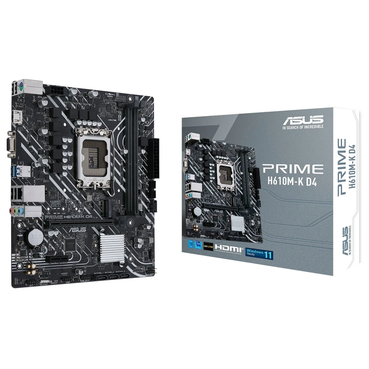 Asus PRIME H610M-K D4 Intel H610 Micro-ATX DDR4 Motherboard