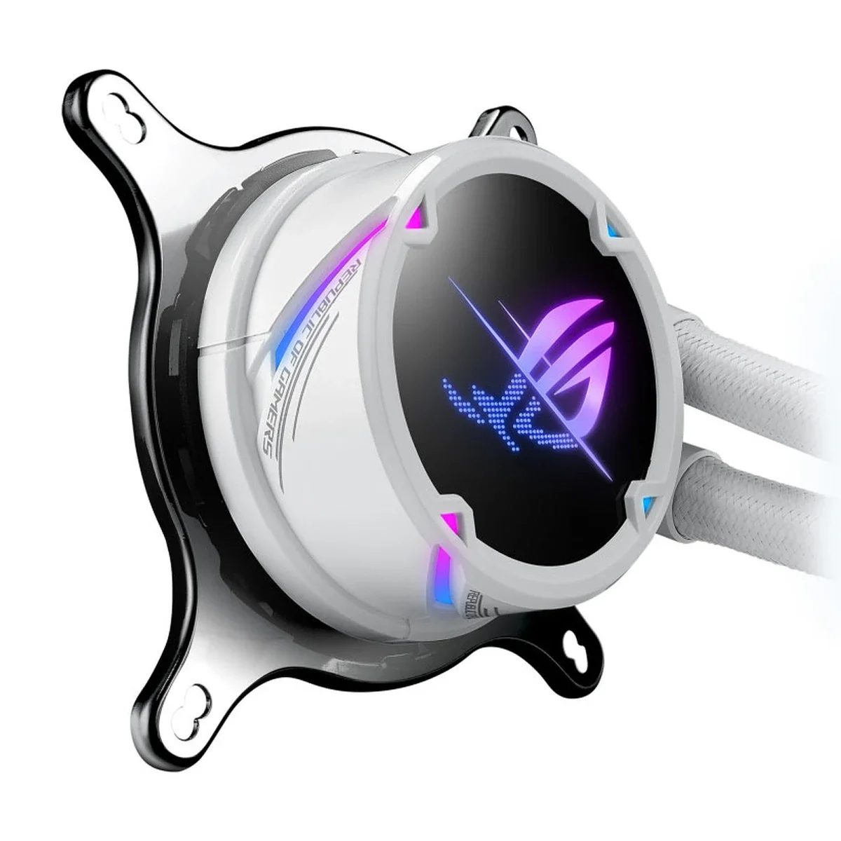 Asus ROG Strix LC II 240 ARGB AIO Liquid CPU Cooler White - Thumbnail 3