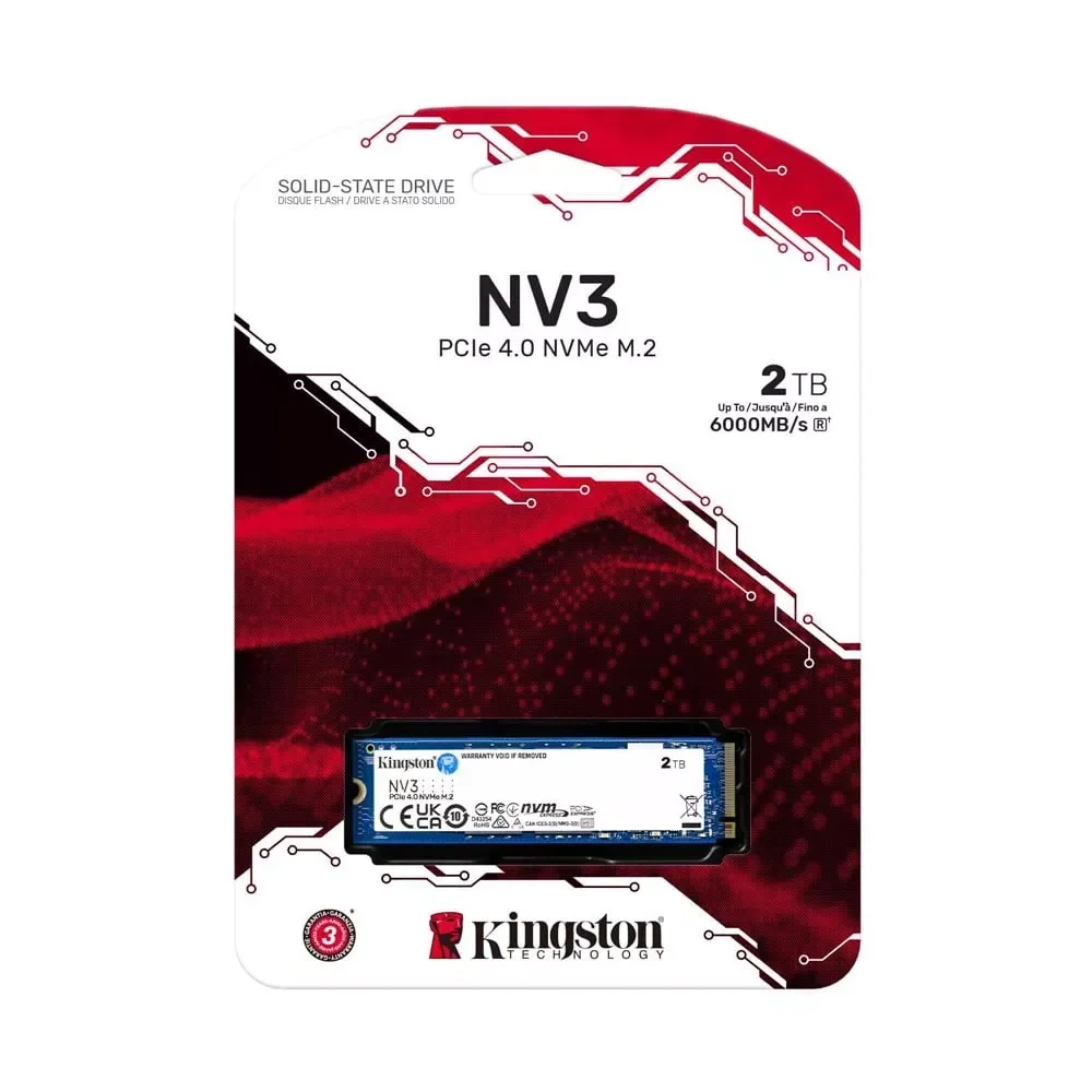 Kingston NV3 2TB PCIe 4.0 NVMe M.2 SSD – SNV3S/2000G - Thumbnail 2