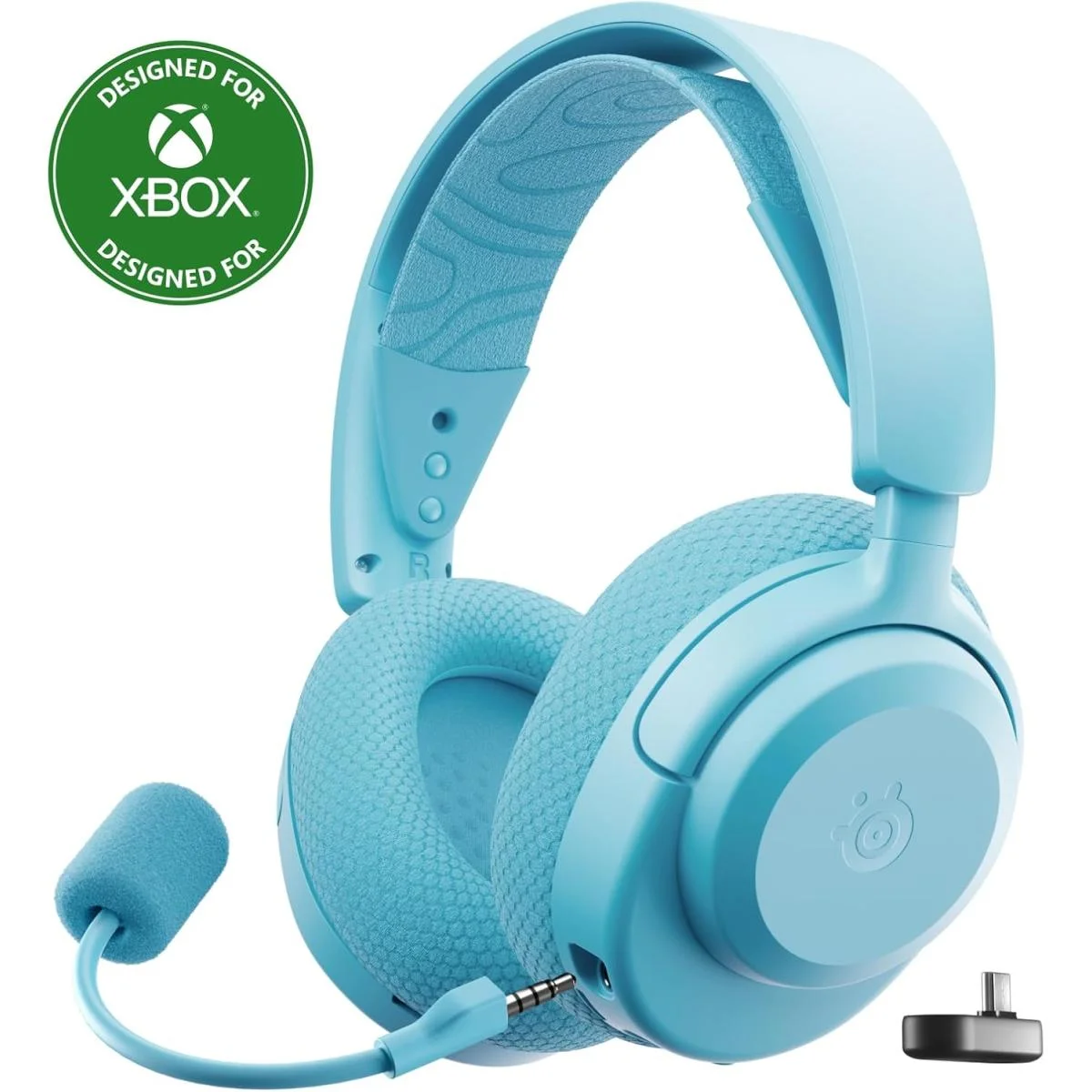 سماعة ألعاب SteelSeries Arctis Nova 3X لاسلكية بتقنية 2.4GHz وBluetooth وبطارية حتى 40 ساعة - Aqua - Thumbnail 2