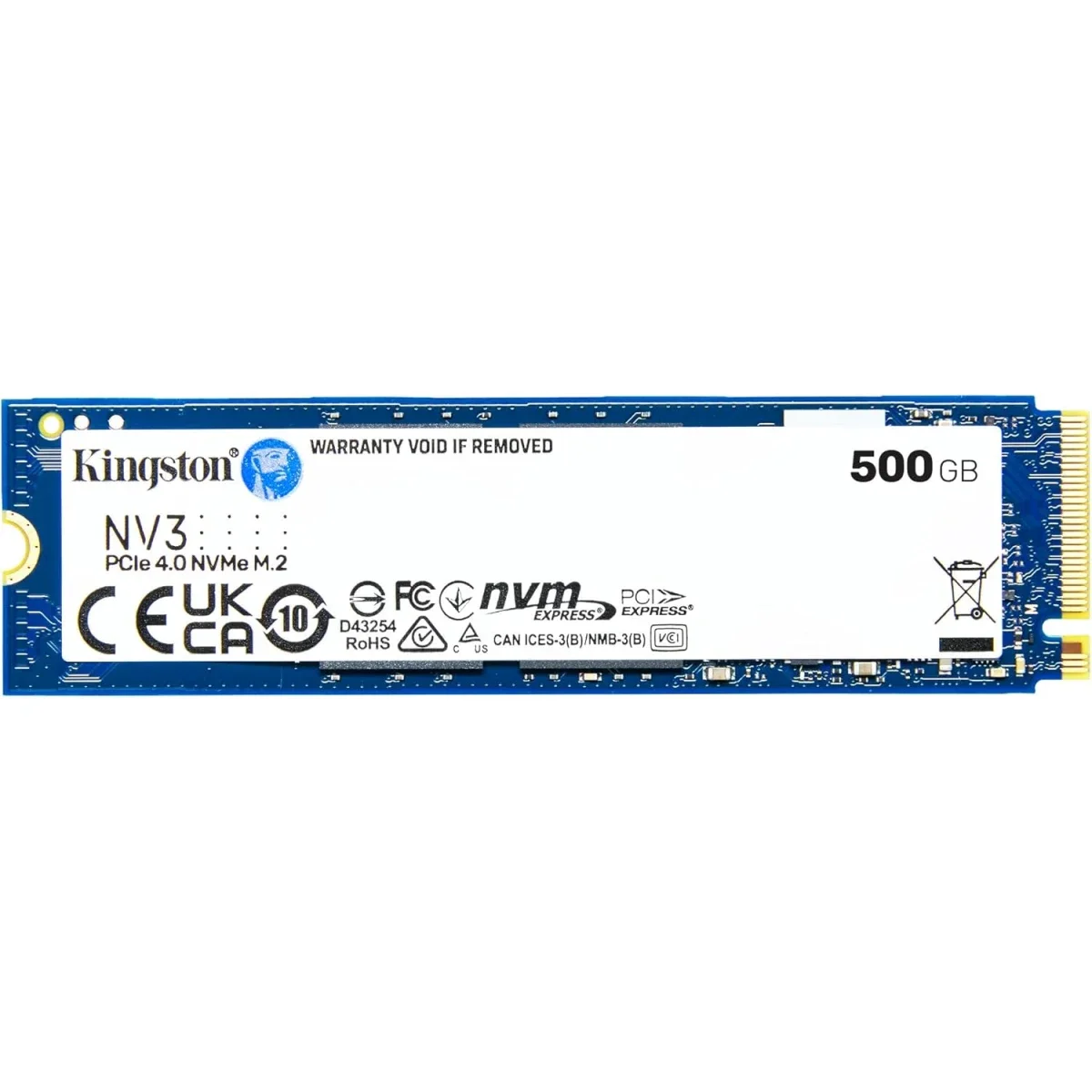 وحدة تخزين SSD داخلية Kingston NV3 سعة 500GB M.2 2280 NVMe PCIe Gen 4x4 بسرعة تصل إلى 6000 MB/s - Thumbnail 5