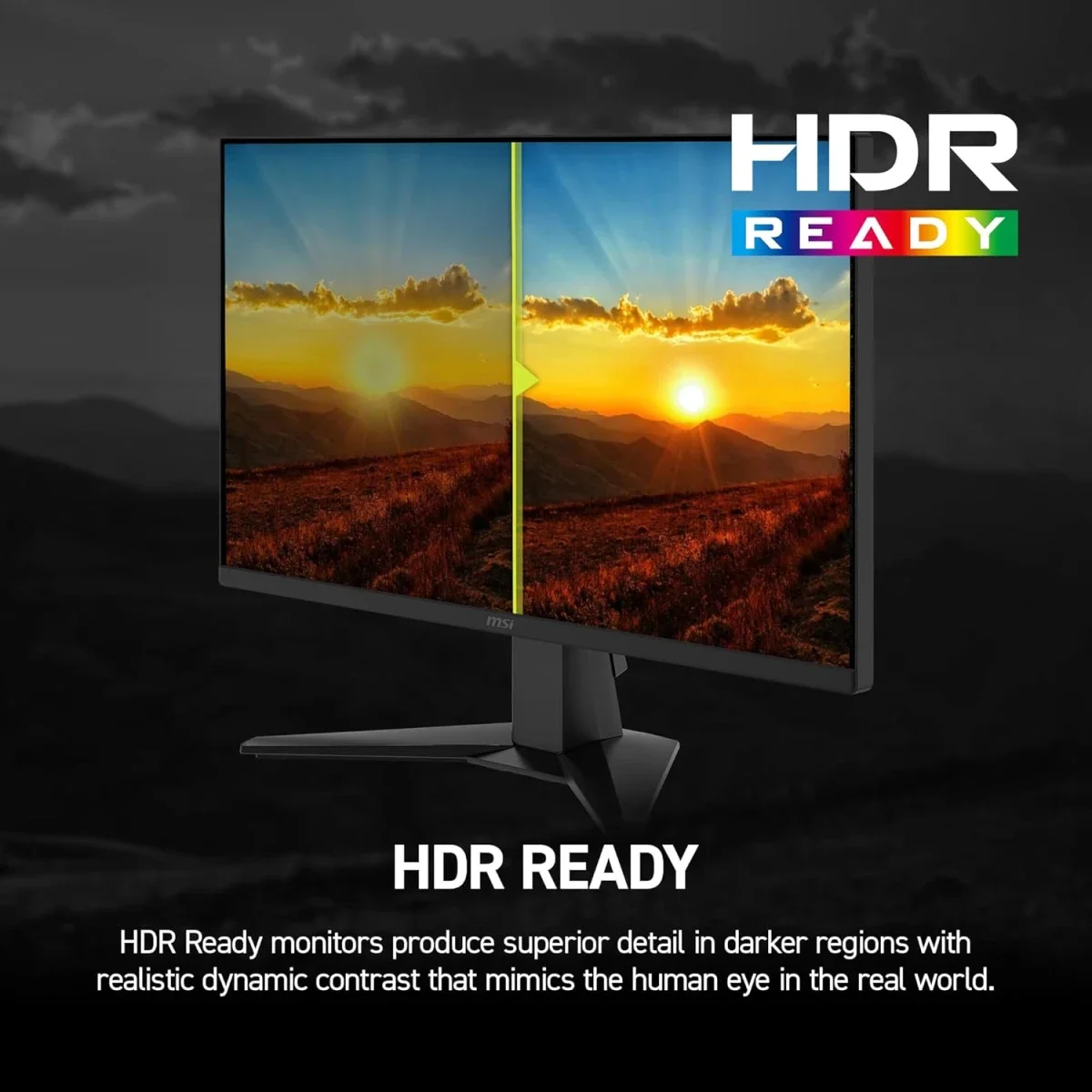 شاشة ألعاب MSI 24 إنش Rapid IPS بدقة FHD ومعدل 240 هرتز وزمن استجابة 0.5 مللي ثانية MAG 245F X24 - Thumbnail 7