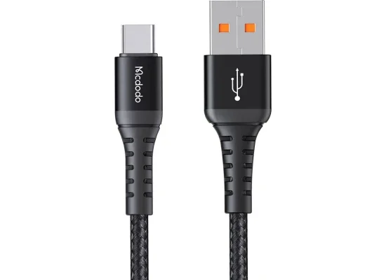 كيبل شحن سريع Mcdodo CA-2271 من USB-A إلى USB-C بطول 1 متر، أسود - Thumbnail 6