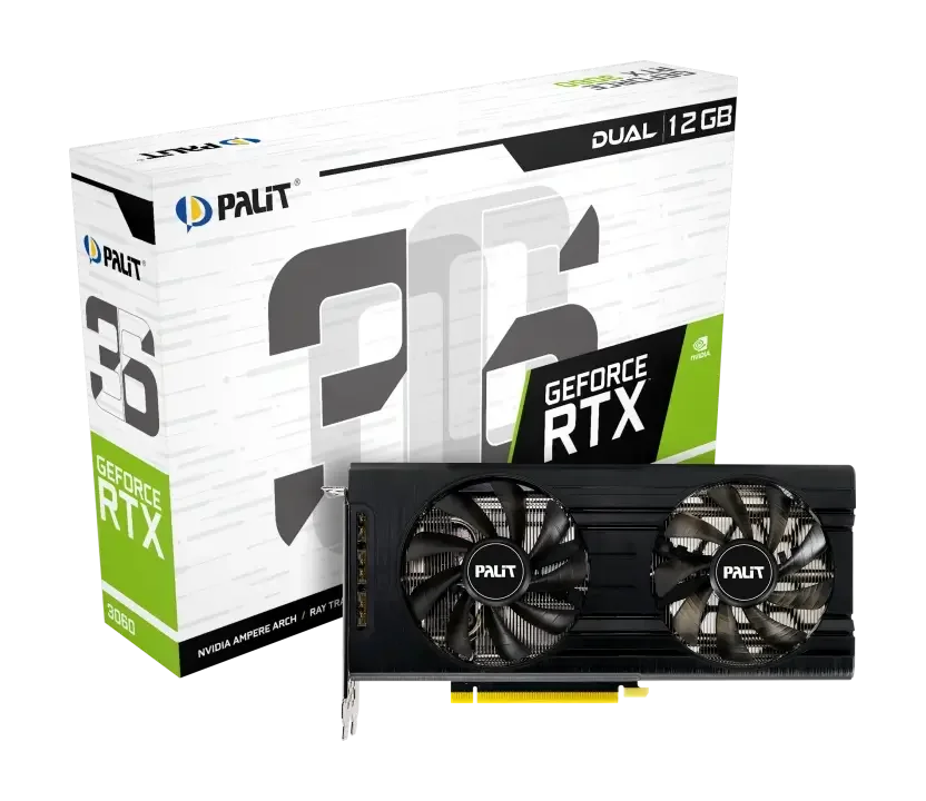 Palit Dual GeForce RTX 3060 12GB GDDR6 Graphics Card