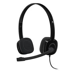 سماعة رأس Logitech H110 ستيريو سلكية مع ميكروفون - Thumbnail 5