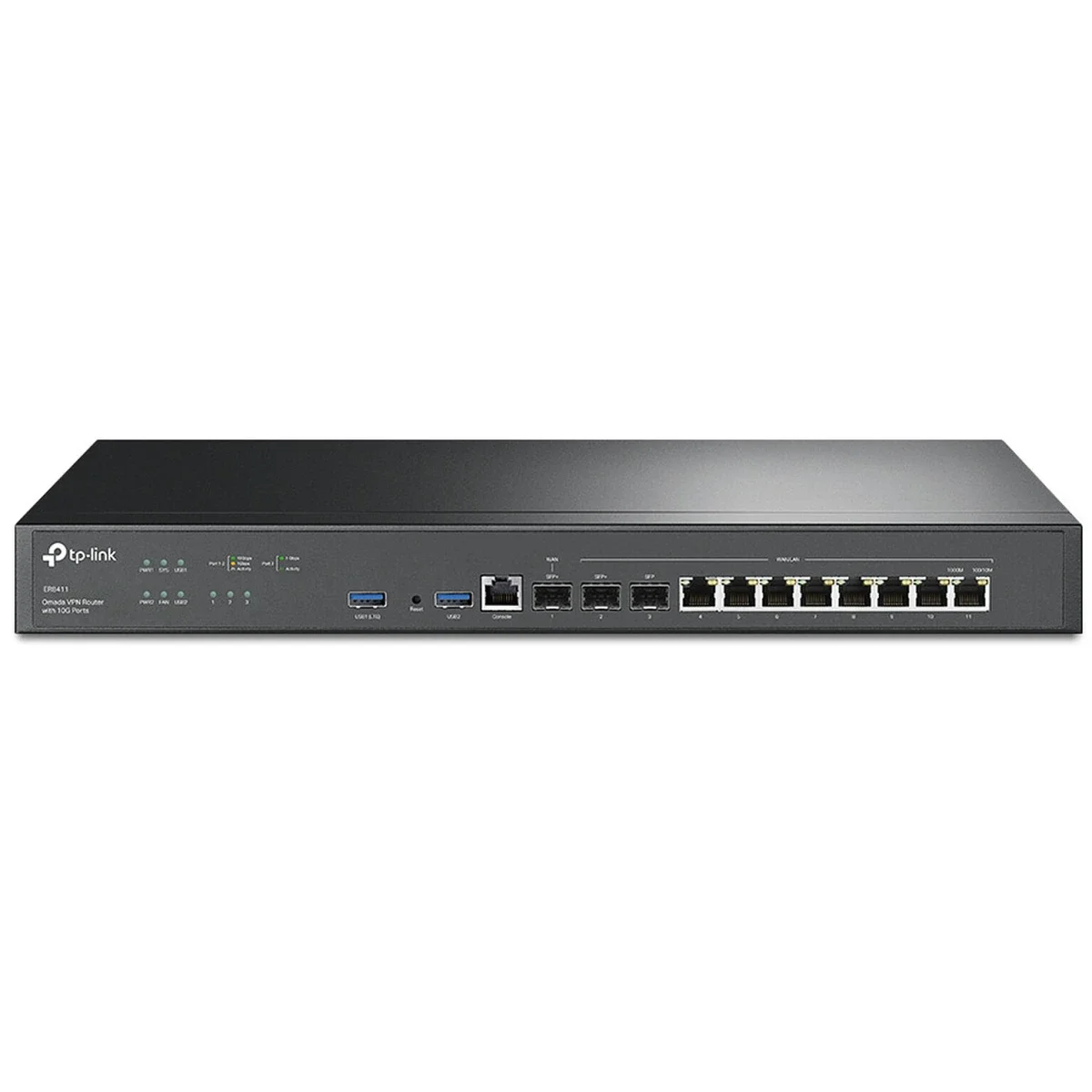 راوتر VPN سلكي مؤسسي TP-LINK ER8411 بسرعة 10G مع ما يصل إلى 10 منافذ WAN