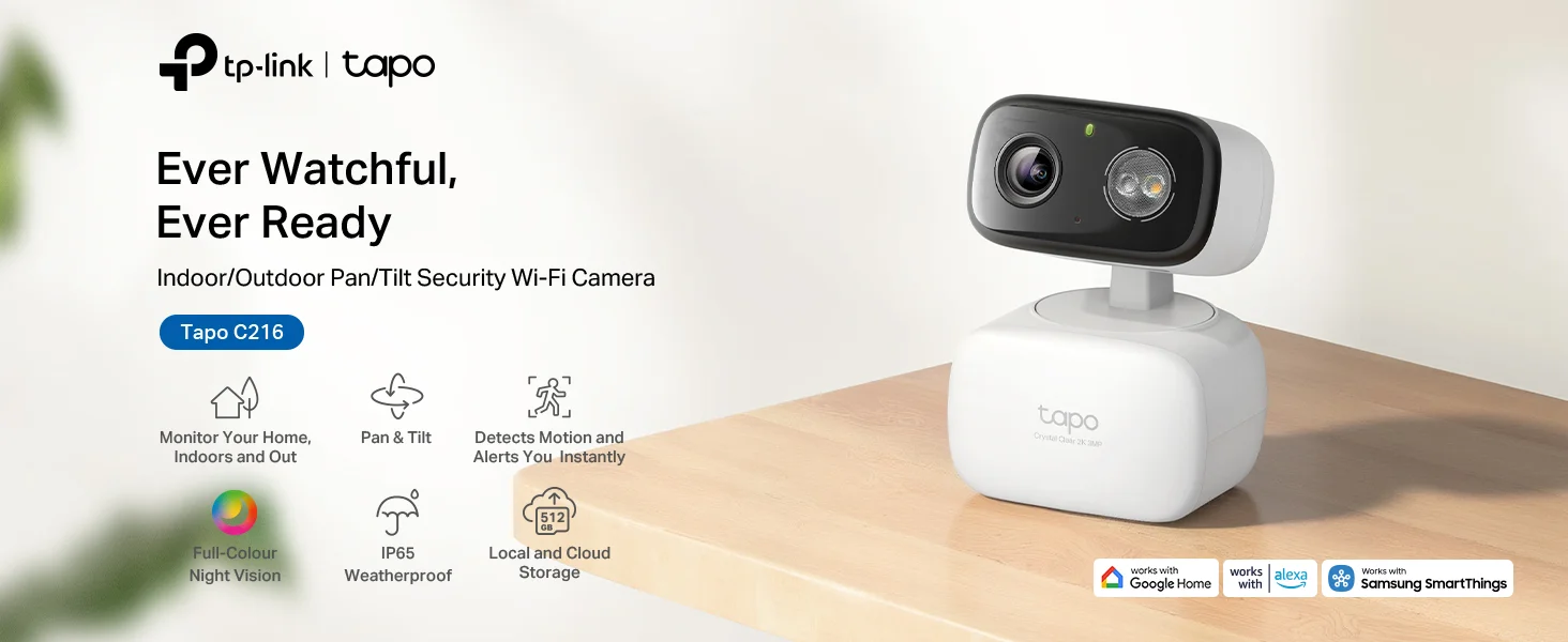 كاميرا مراقبة خارجية TP-LINK Tapo C216 واي فاي بدقة 2K 3MP مع دوران 360° وتحريك/إمالة - Image 13