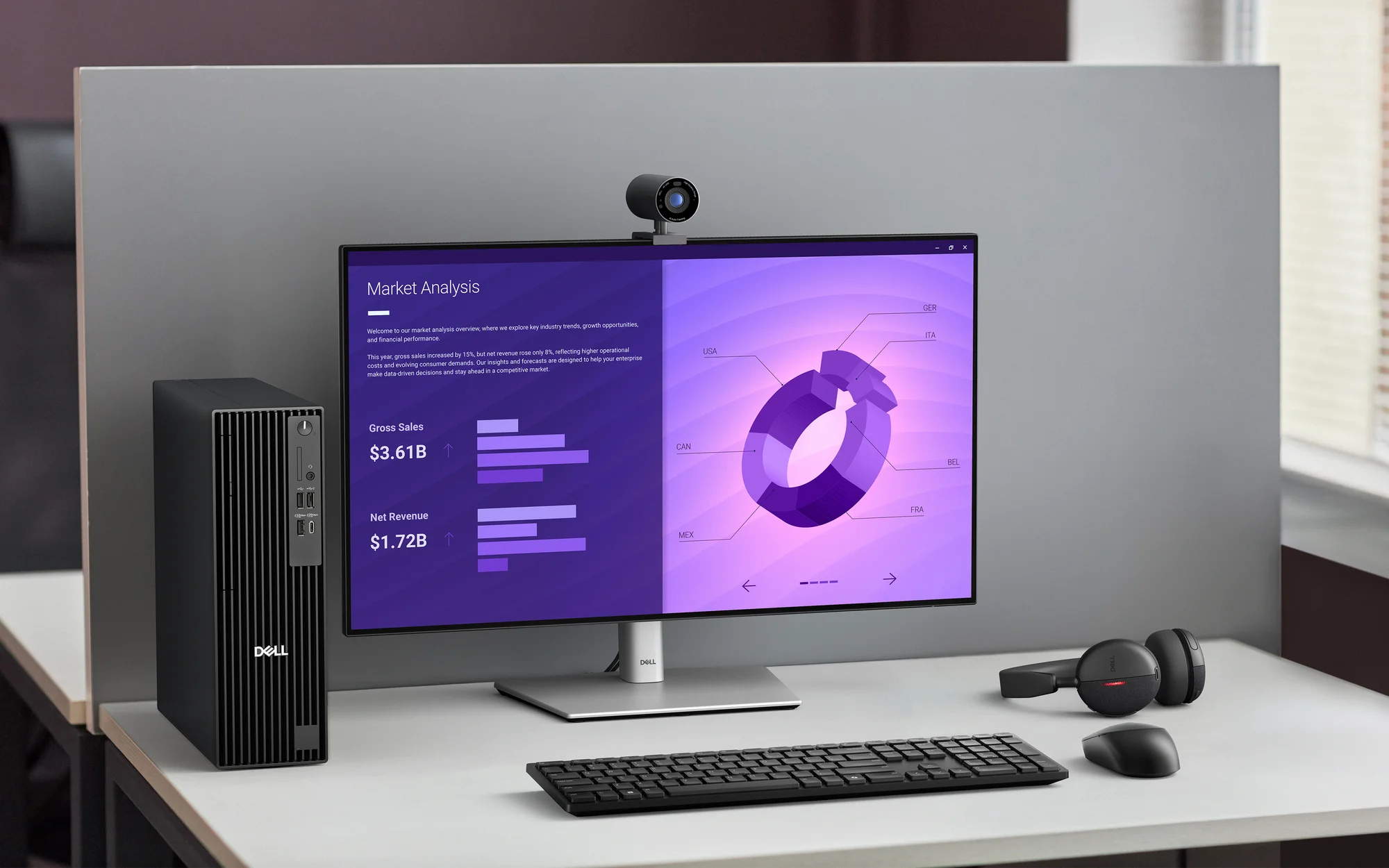 Dell QCS1250 Pro Slim Desktop PC, Intel Core i7-14700 5.4GHz, 20 Core, 16GB DDR5, 1TB SSD, Wi-Fi 6E, Bluetooth 5.3 - Image 6