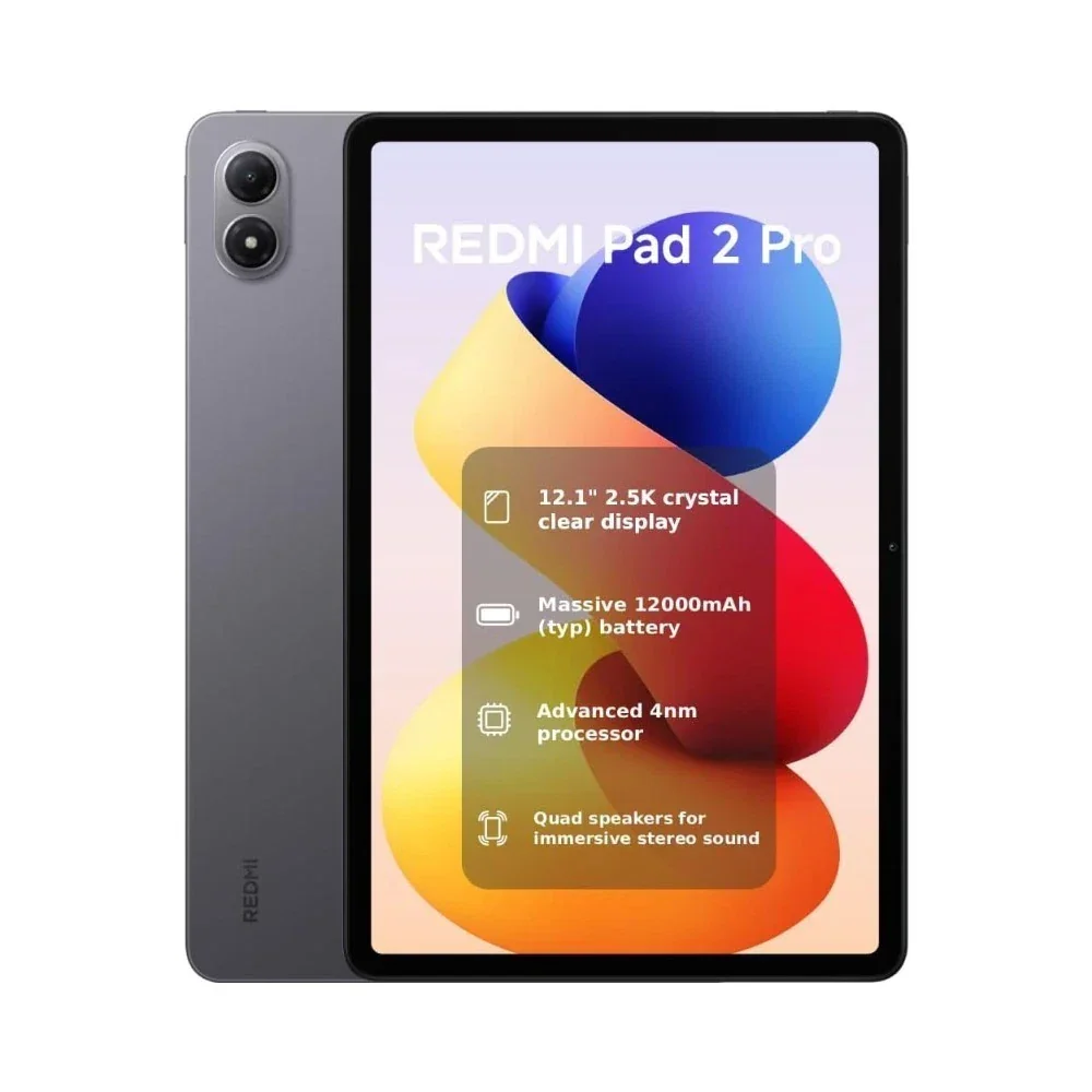 Xiaomi Redmi Pad 2 Pro Tablet 8GB RAM 256GB Wi‑Fi 12.1-Inch IPS 1600 x 2560 120Hz Purple