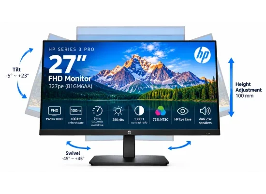 HP 327pe 27-inch IPS Full HD 100Hz Professional Monitor