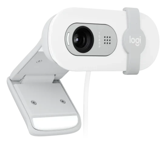 Logitech Brio 100 Full HD 1080p Webcam with Mic and Privacy Shutter - White - Image 3