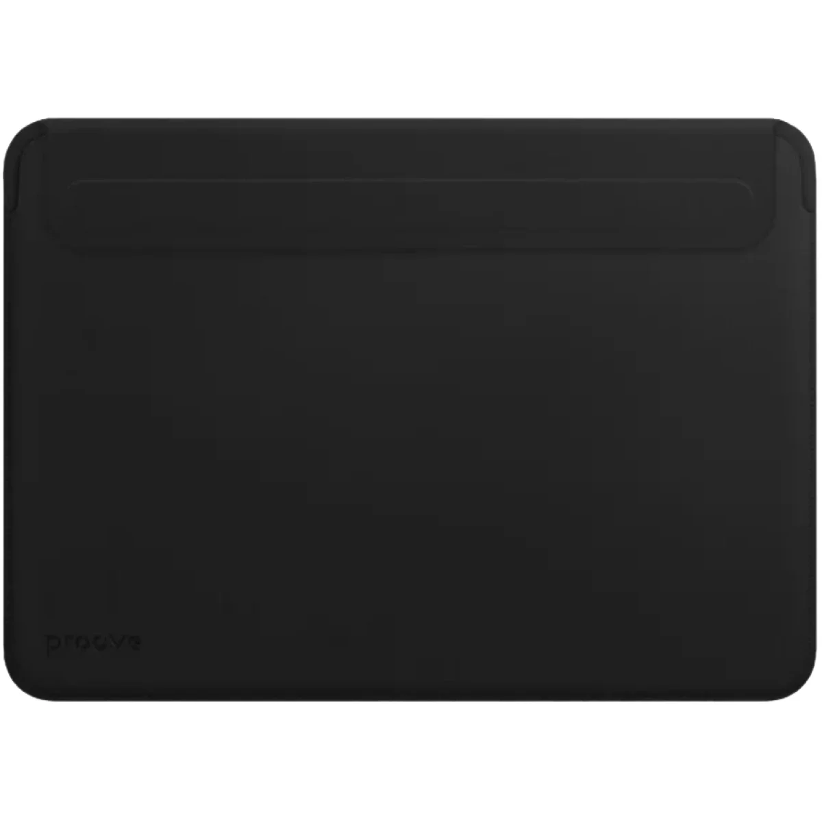 حافظة جلدية للابتوب Proove MacBook مقاس 13.6/14.2 إنش من الجلد الصناعي بإغلاق مغناطيسي لون أسود - Image 2