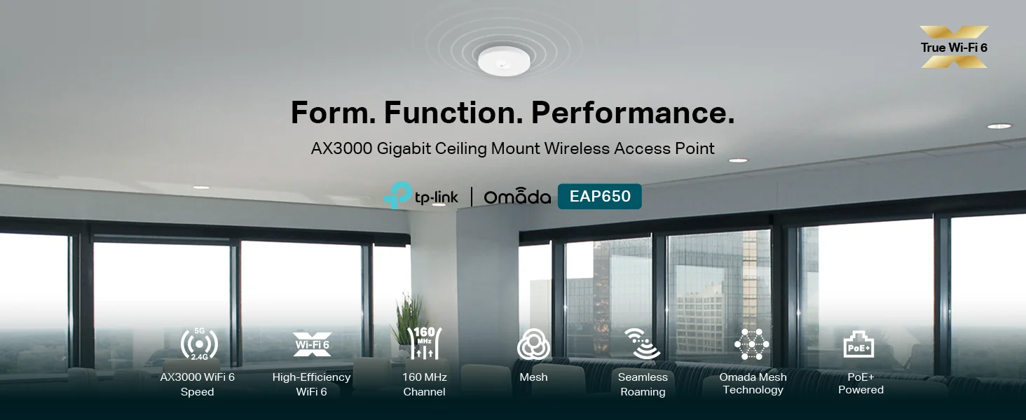نقطة وصول TP-LINK EAP650 Wi-Fi 6 AX3000 للتثبيت بالسقف - Thumbnail 9