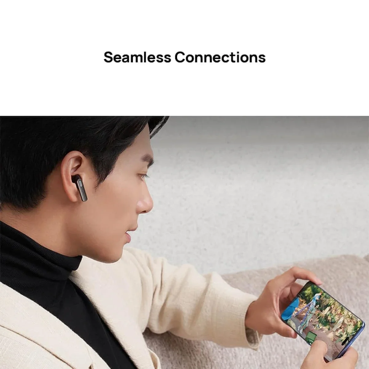 سماعات أذن لاسلكية HUAWEI FreeBuds SE 3 ببطارية 42 ساعة وBluetooth 5.4 وIP54 لون بيج - Image 7