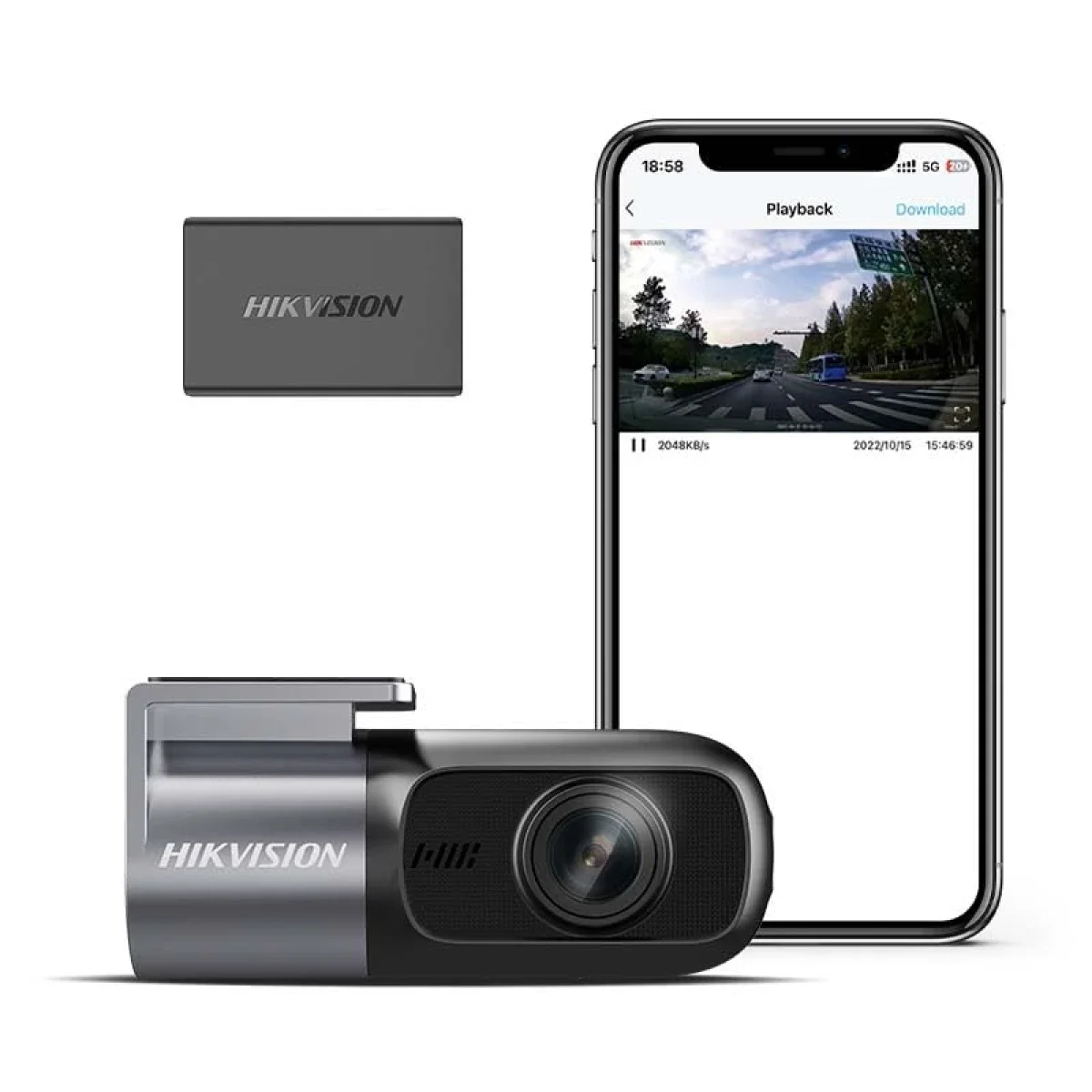 كاميرا داش أمامية HIKVISION AE-DC4018-D1 PRO بدقة 1440P مع Wi-Fi وحساس G