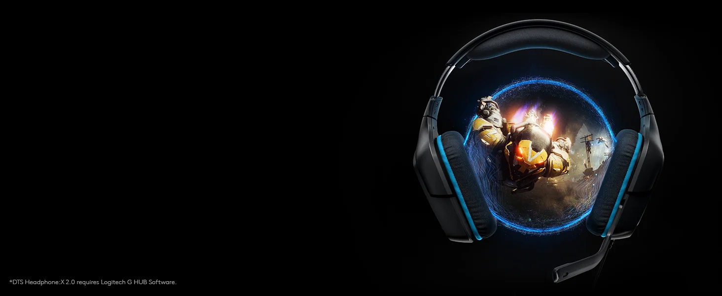 Logitech G432 Wired Gaming Headset with 7.1 Surround Sound, Black/Blue - Thumbnail 7