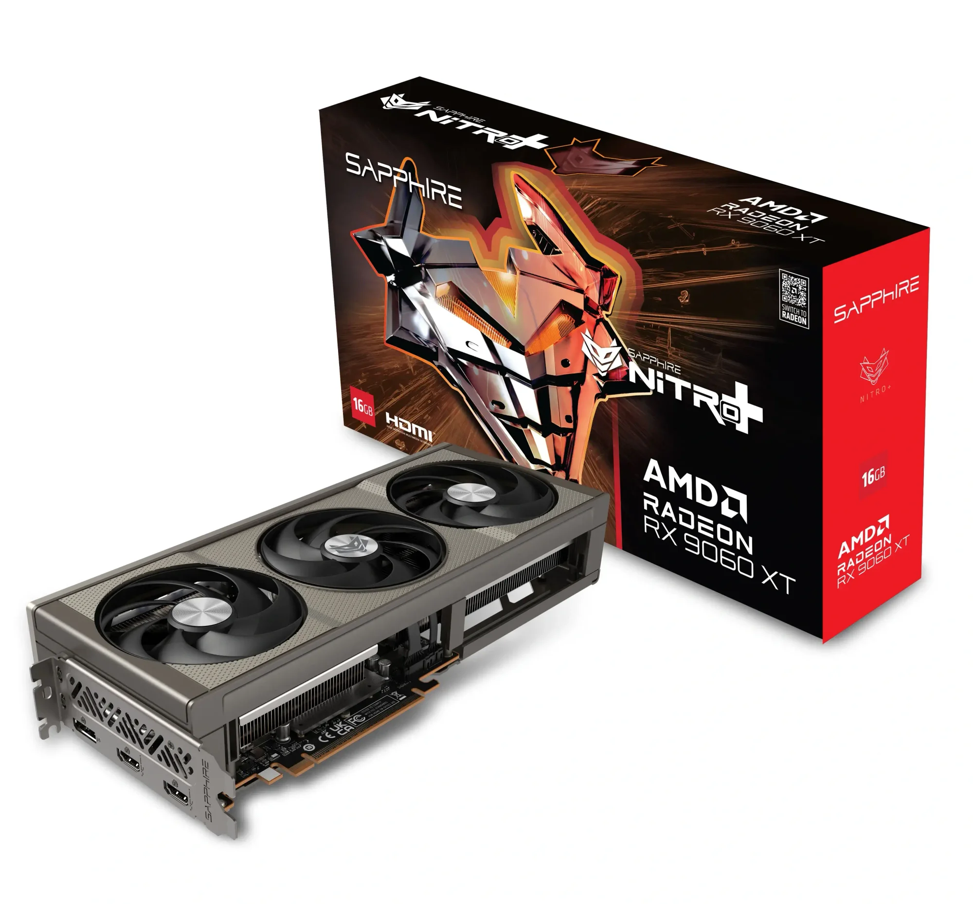 كرت شاشه SAPPHIRE NITRO+ Radeon RX 9060 XT 16GB Gaming OC GDDR6