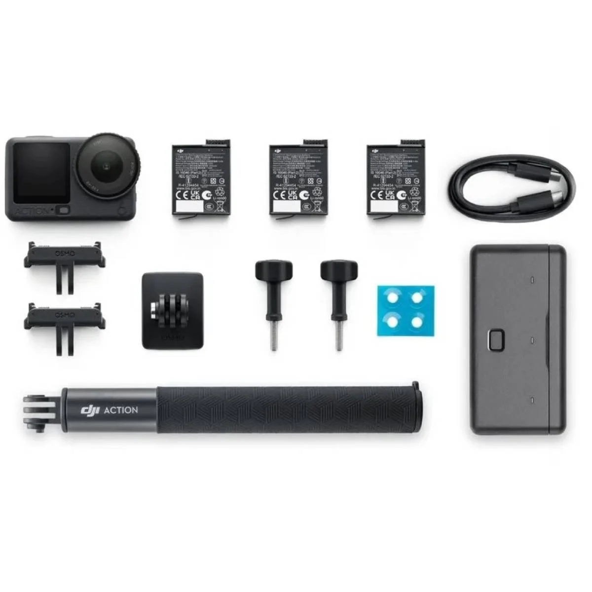 كاميرا أكشن DJI Osmo Action 6 Adventure Combo بمستشعر مربع 1/1.1 إنش، فتحة عدسة متغيرة، 4K بمعدل إطارات مرتفع، شاشتي لمس، أسود - Thumbnail 5