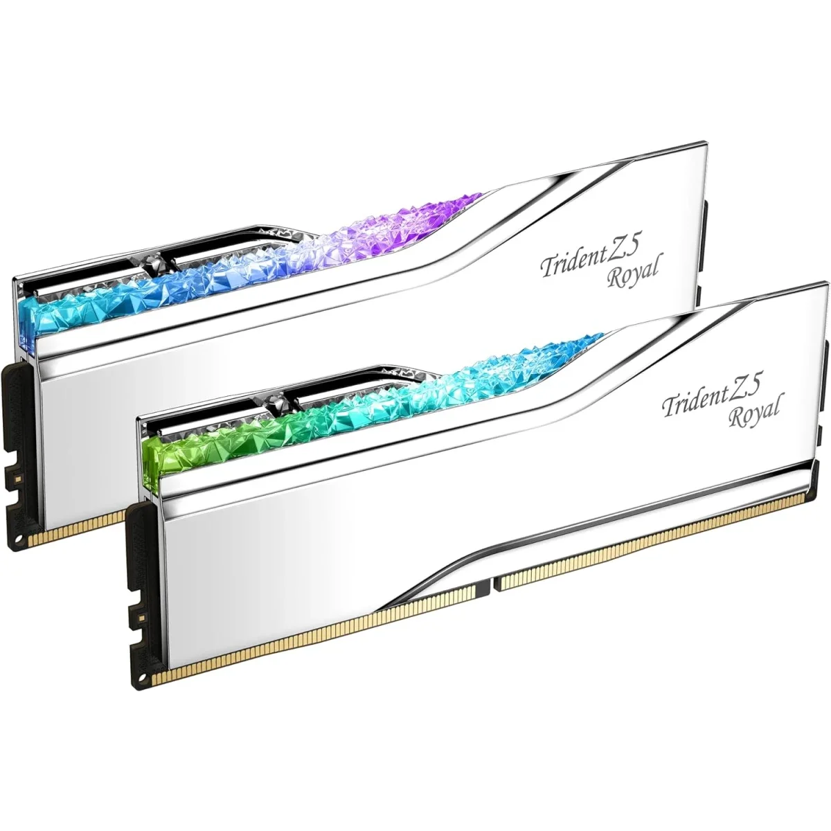 G.SKILL Trident Z5 Royal RGB 32GB (2x16GB) DDR5 6400 Desktop Memory - Silver
