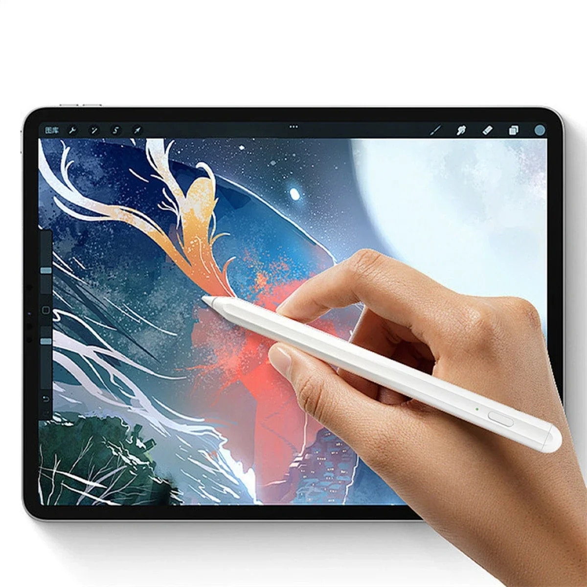 قلم لمس نشط عالمي WIWU Pencil D مع رفض راحة اليد وشحن Type-C - Thumbnail 2