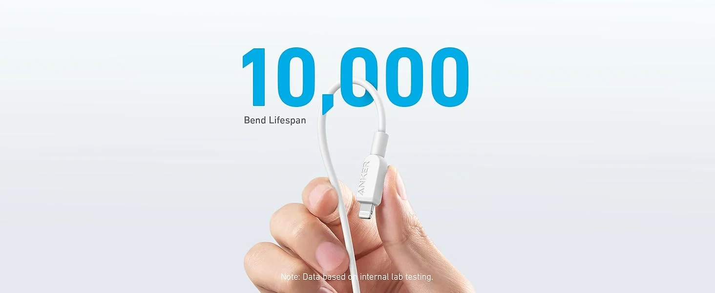 Anker USB-C to Lightning Cable 180CM MFi Certified for iPhone 14 Series White - Image 7