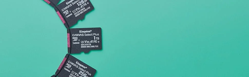 بطاقة ذاكرة Kingston Canvas Select Plus SDCS3 microSDXC سعة 256GB بسرعة تصل إلى 150MB/s مع محول - Image 7