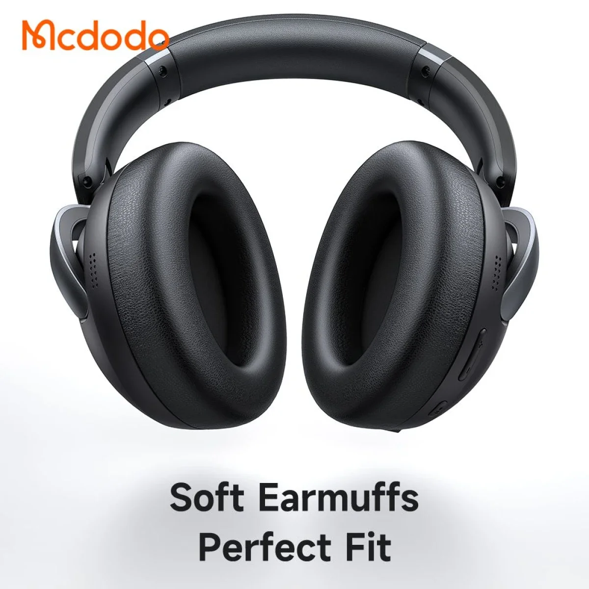 Mcdodo HP-1400 Bluetooth 5.3 ANC Headphones, 70H Playtime - Black - Thumbnail 4