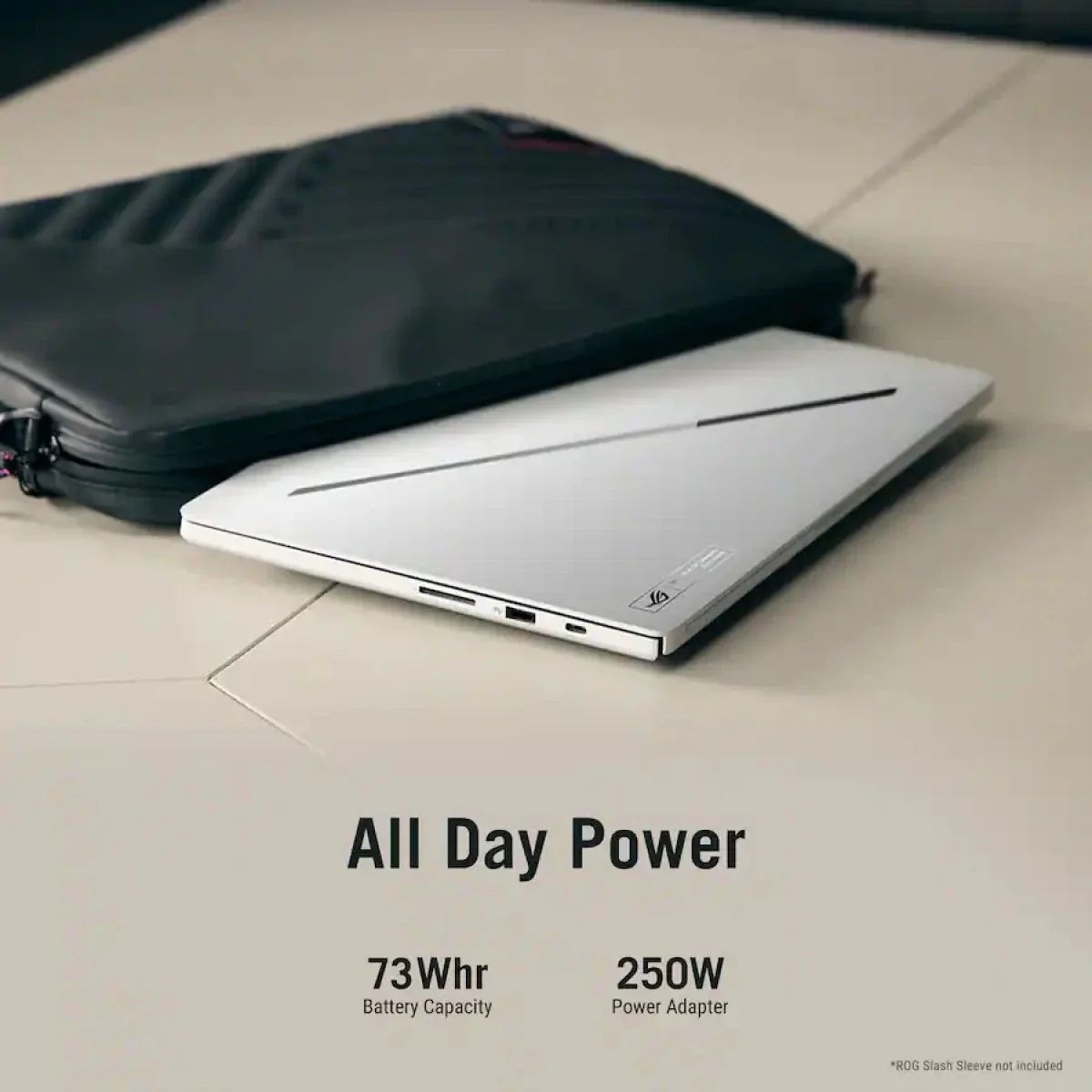 Asus ROG Zephyrus G14 GU405AR-SY015 Gaming Laptop Intel Core Ultra 9 386H RTX 5070 Ti 32GB 1TB SSD 14.0-Inch 3K OLED 120Hz Platinum White - Thumbnail 14