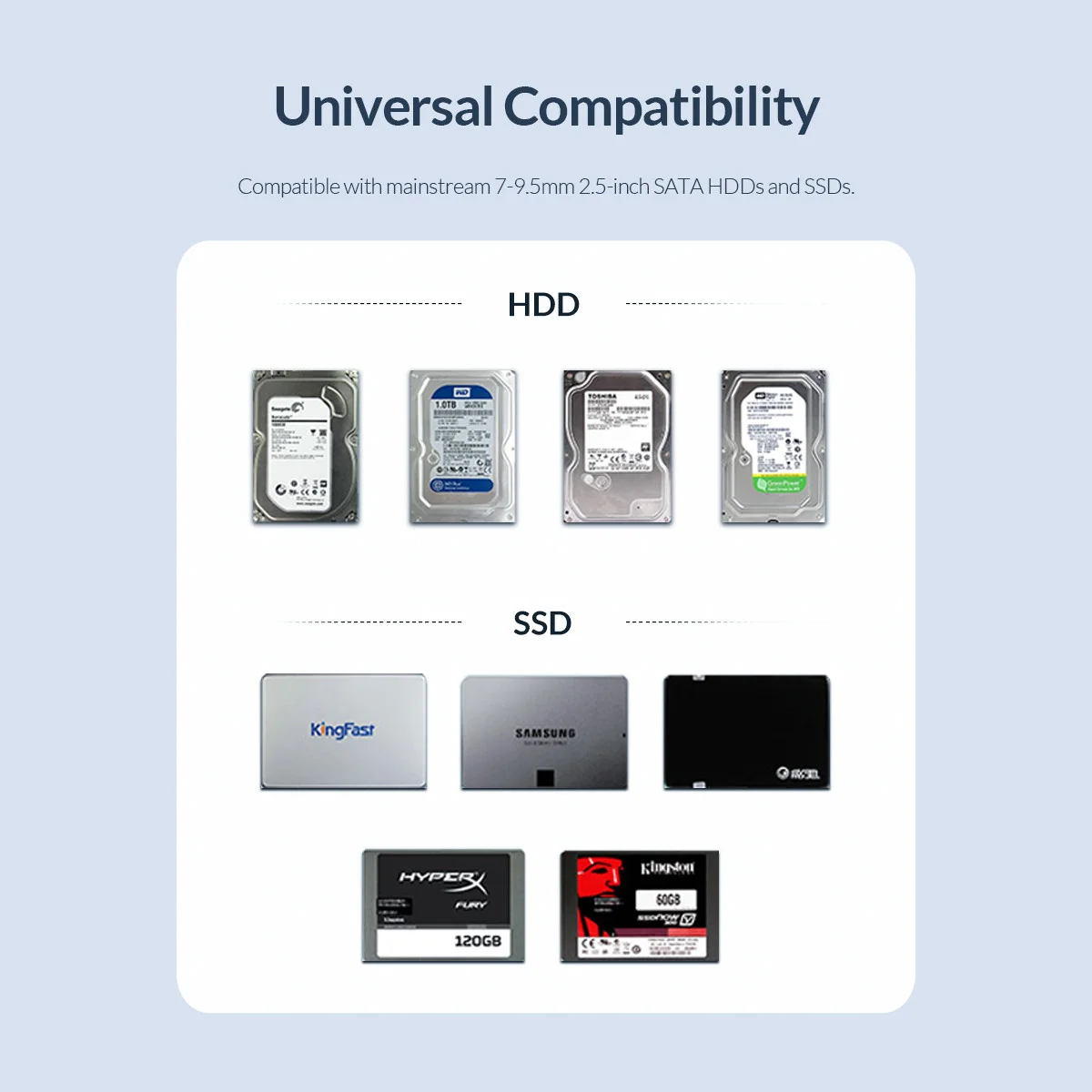 علبة هارد خارجية ORICO 2521C3-CX-BK-EP محمولة USB 3.1 Gen1 Type-C أسود - Image 14