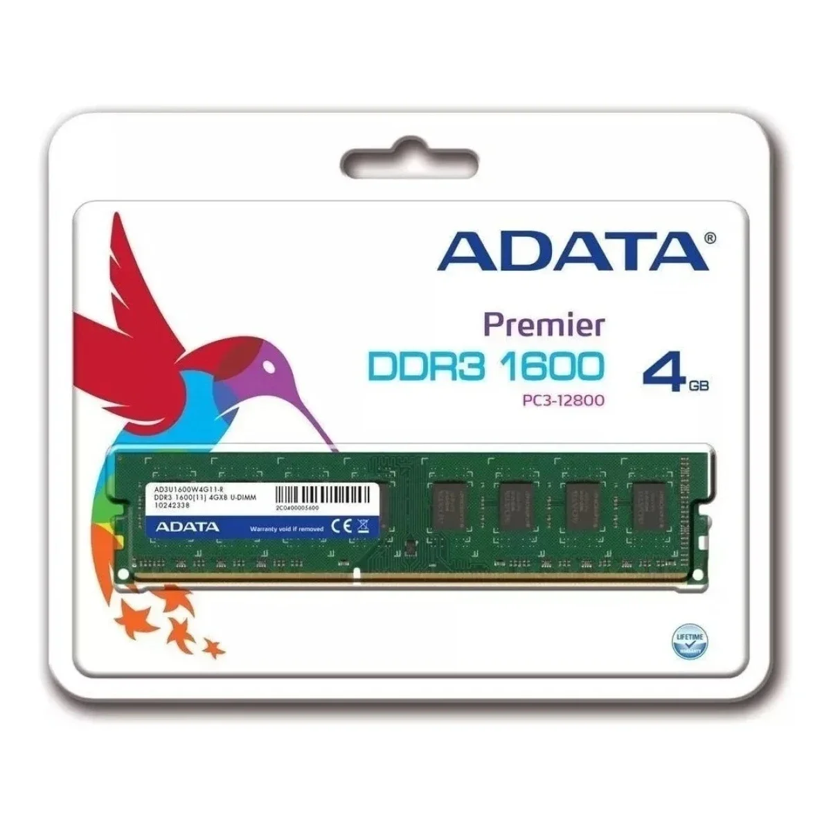 ADATA Premier 4GB DDR3L 1600MHz Desktop RAM Memory Module