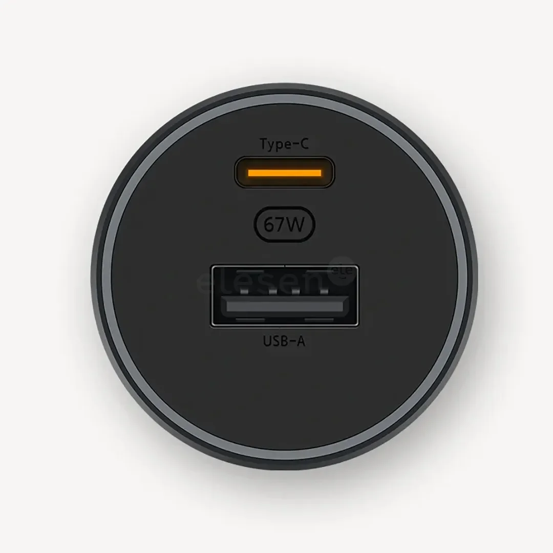شاحن سيارة Xiaomi بقدرة 67W مع USB-A + Type-C - Thumbnail 5