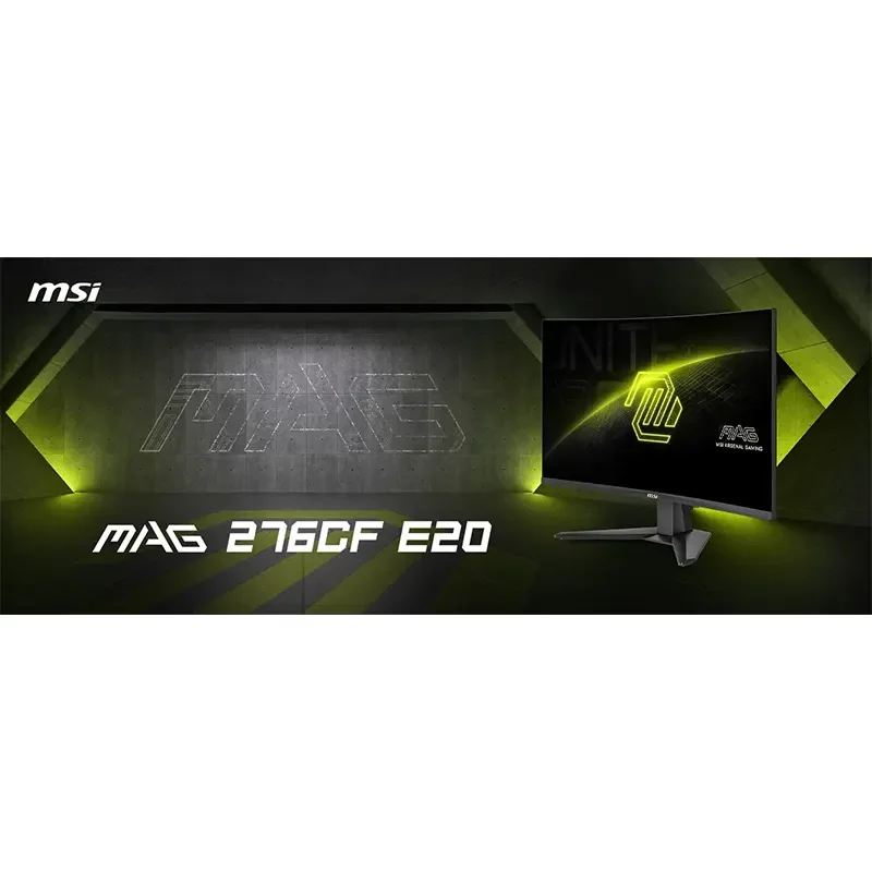 شاشة ألعاب MSI 27 إنش FHD منحنية 1500R، 200 هرتز، 0.5 مللي ثانية Rapid VA، HDR Ready، AMD FreeSync – MAG 276CF E20 - Thumbnail 5