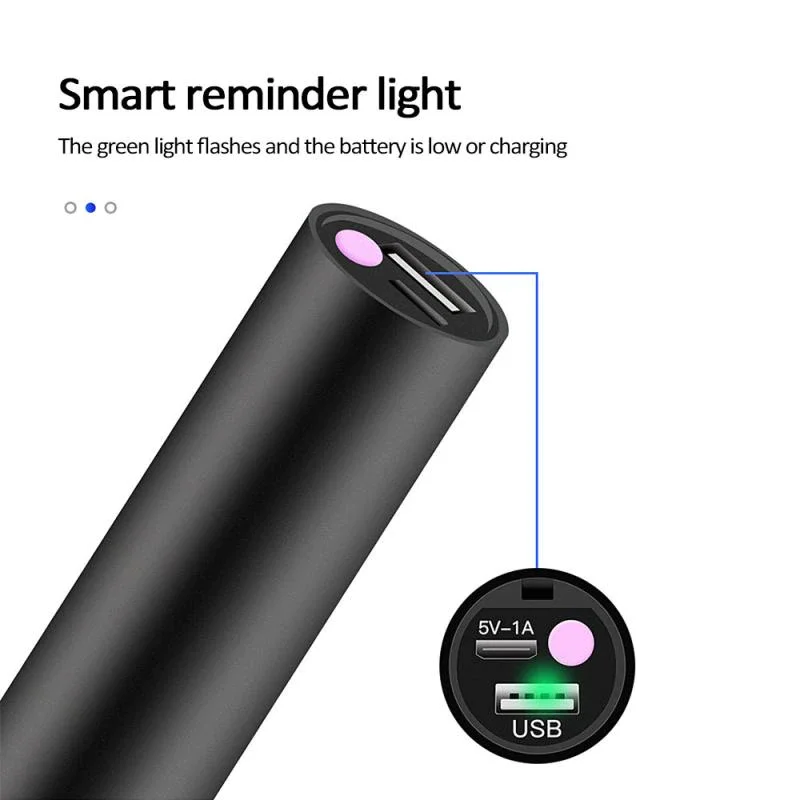 D02 Portable Rechargeable LED Flashlight with Power Bank - Thumbnail 9