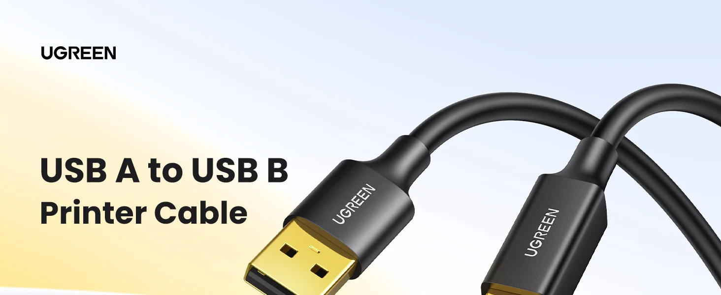 كابل طابعة Ugreen USB 2.0 من Type-A إلى Type-B عالي السرعة 1.5 متر - Thumbnail 4