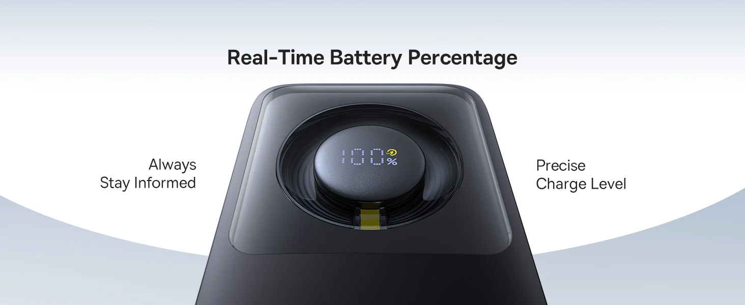 Baseus Free2Pull 20000mAh 65W Power Bank with Retractable USB-C Cable - Black - Thumbnail 18