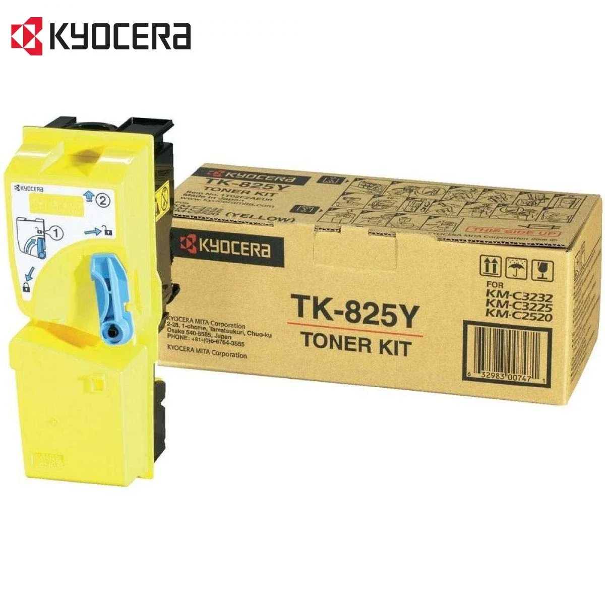 Kyocera KM-C2520 Original Yellow Toner TK-825Y - 15,000 Pages