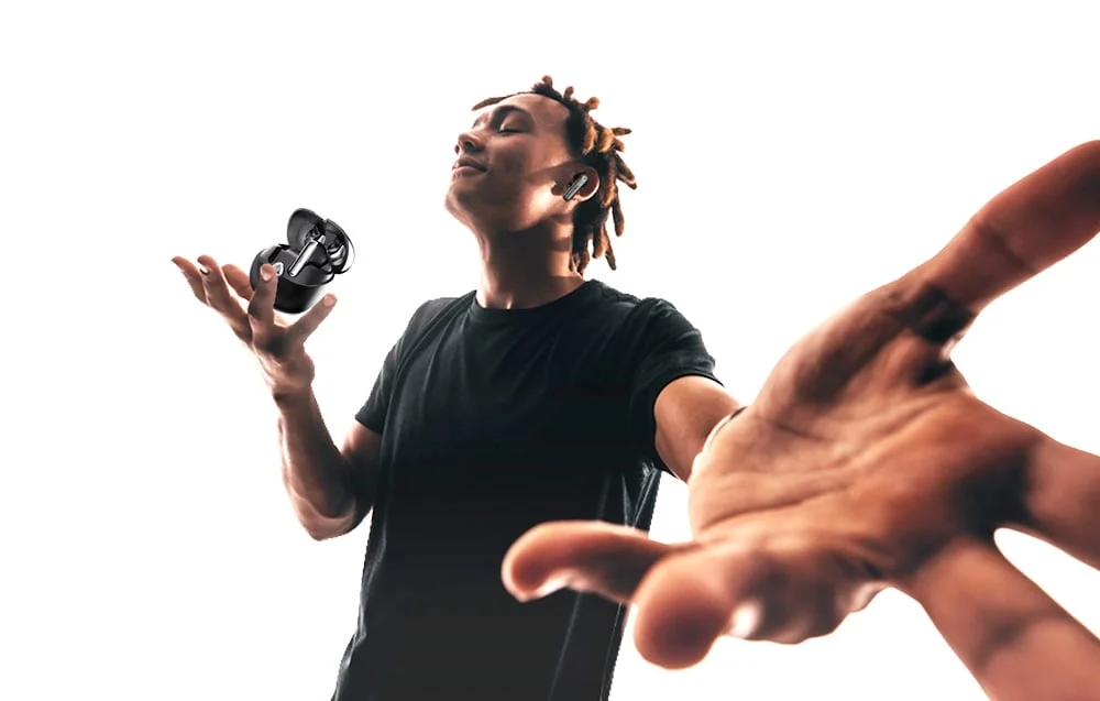 HiFuture Sonic Air TWS Earbuds with ENC, Bluetooth 5.3, 25 Hours Playtime, Black - Thumbnail 8