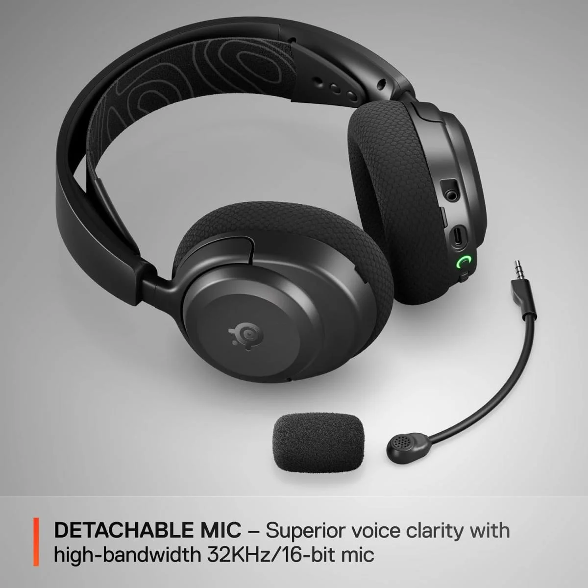 سماعة ألعاب SteelSeries Arctis Nova 3X لاسلكية متعددة المنصات ببطارية حتى 40 ساعة، أسود - Thumbnail 5