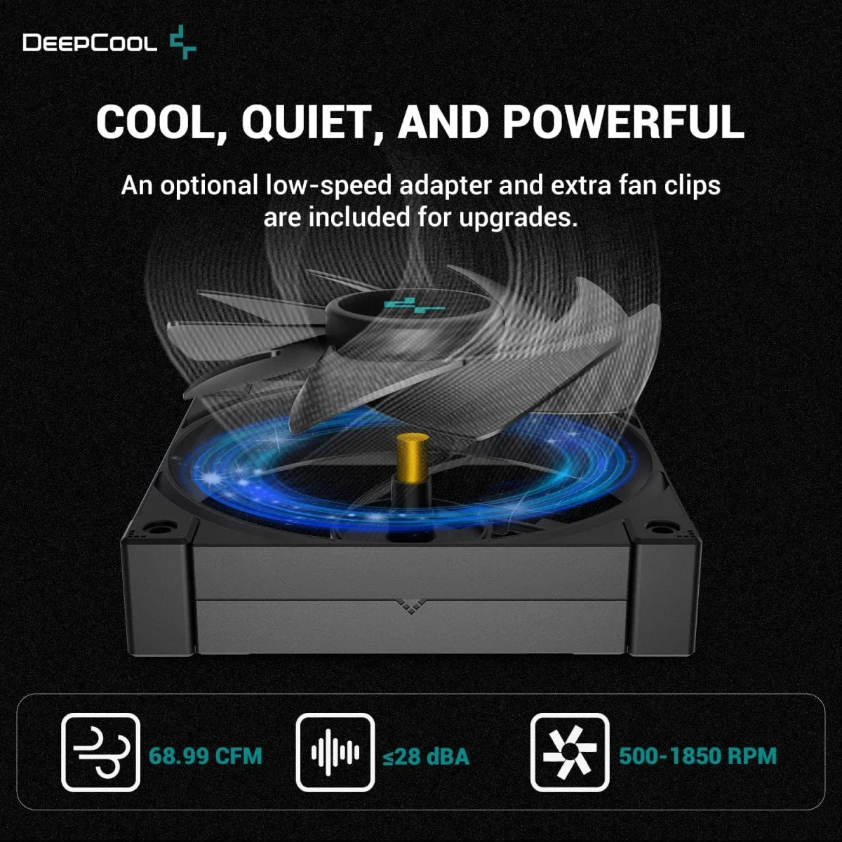 DeepCool AK500 Zero Dark CPU Air Cooler with 120mm PWM Fan, 240W TDP - Thumbnail 5