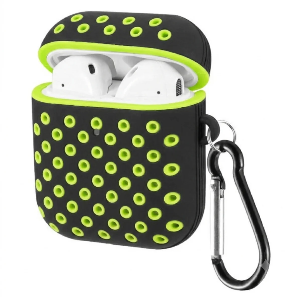 AirPods 1 & 2 Protective Case with Hook - Yellow & Black