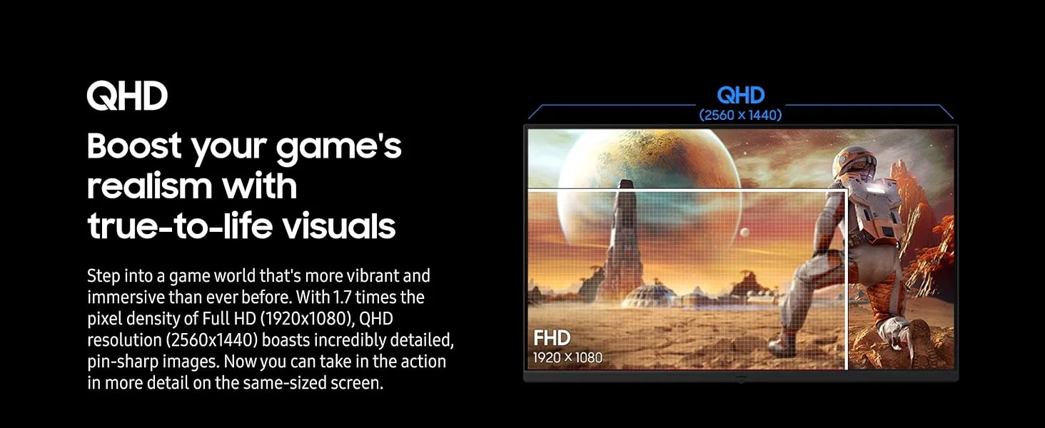 Samsung Odyssey G5 G53F 27-Inch QHD IPS Gaming Monitor, 200Hz, 1ms - Thumbnail 15