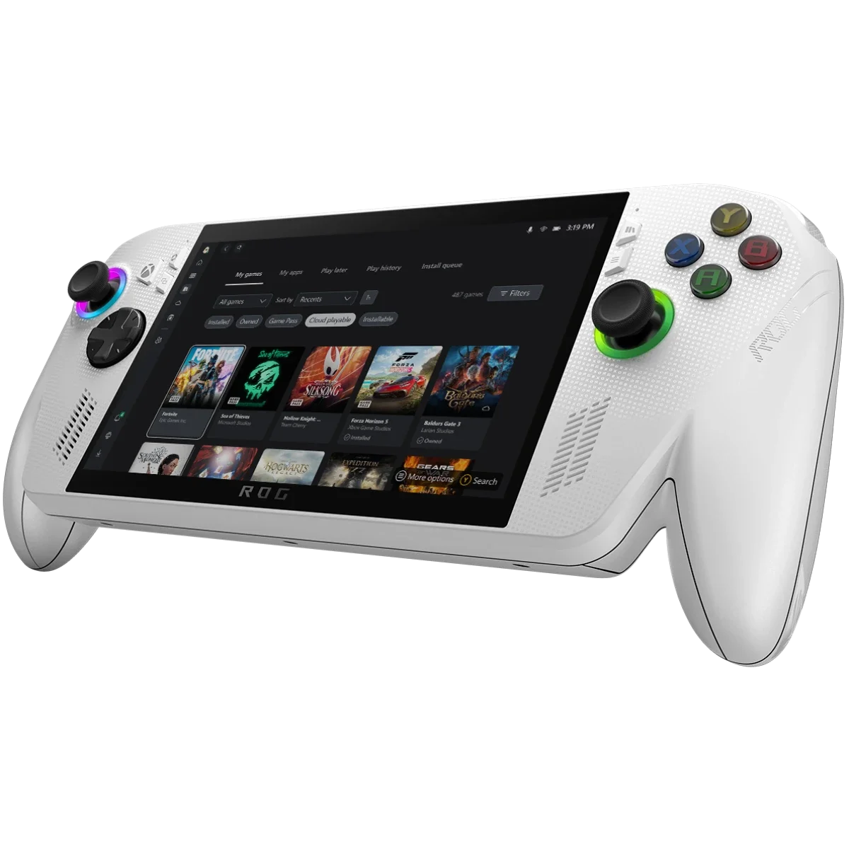 جهاز ألعاب محمول Asus ROG Xbox Ally RC73YA بشاشة 7 إنش FHD 120Hz تعمل باللمس ومعالج Ryzen Z2 A باللون White - Image 1