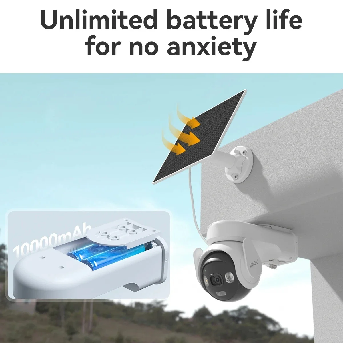 كاميرا مراقبة خارجية PTZ من IMOU AOV PT 5MP بدقة 3K مع لوح شمسي و4G LTE + Wi‑Fi وبطارية 10000mAh - Image 5