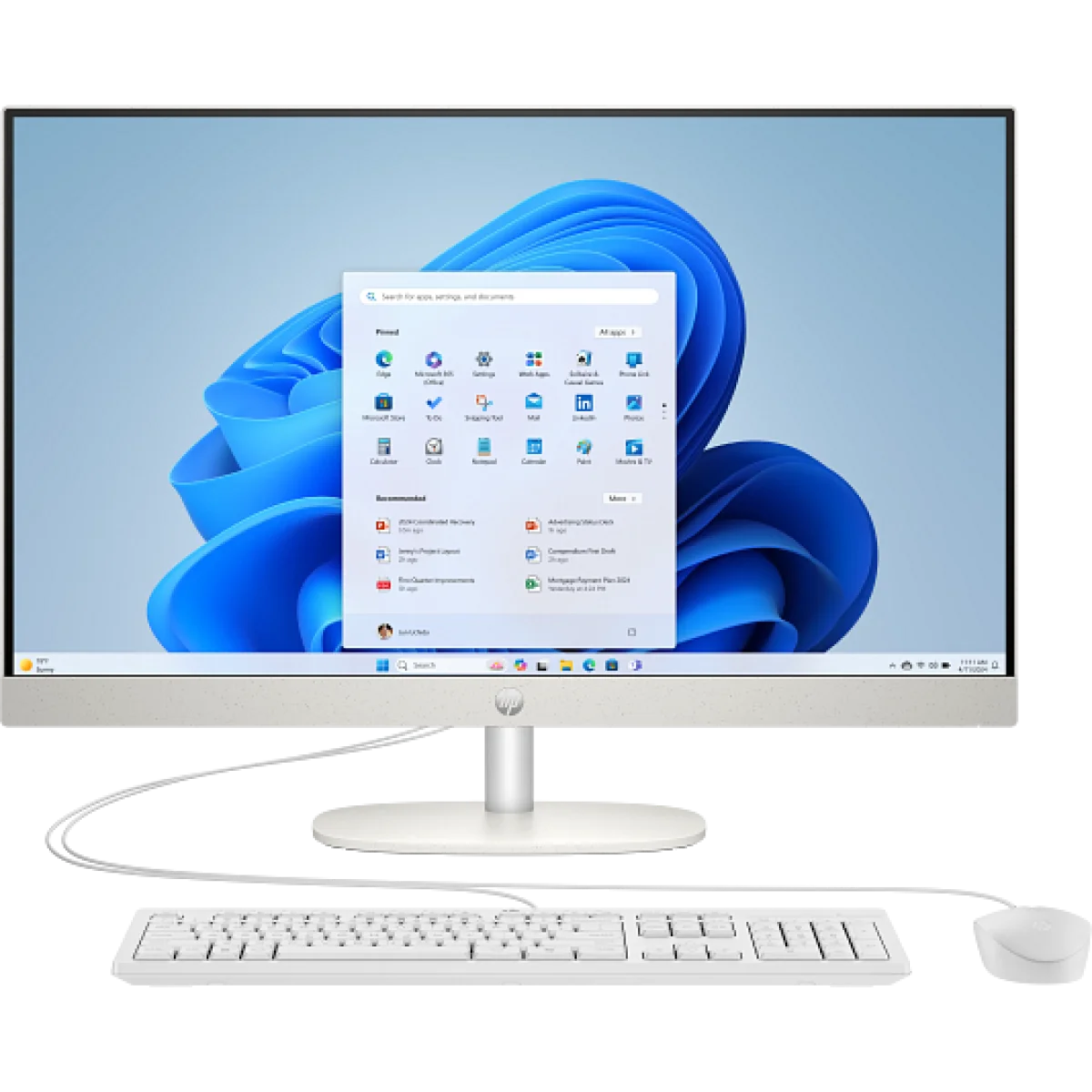 HP 27-cr2039ne AI All-in-One Desktop PC, Core Ultra 7 255U, 8GB RAM, 512GB SSD, 27-inch FHD IPS Touch, Wi-Fi 6, D2LG8EA - Image 10