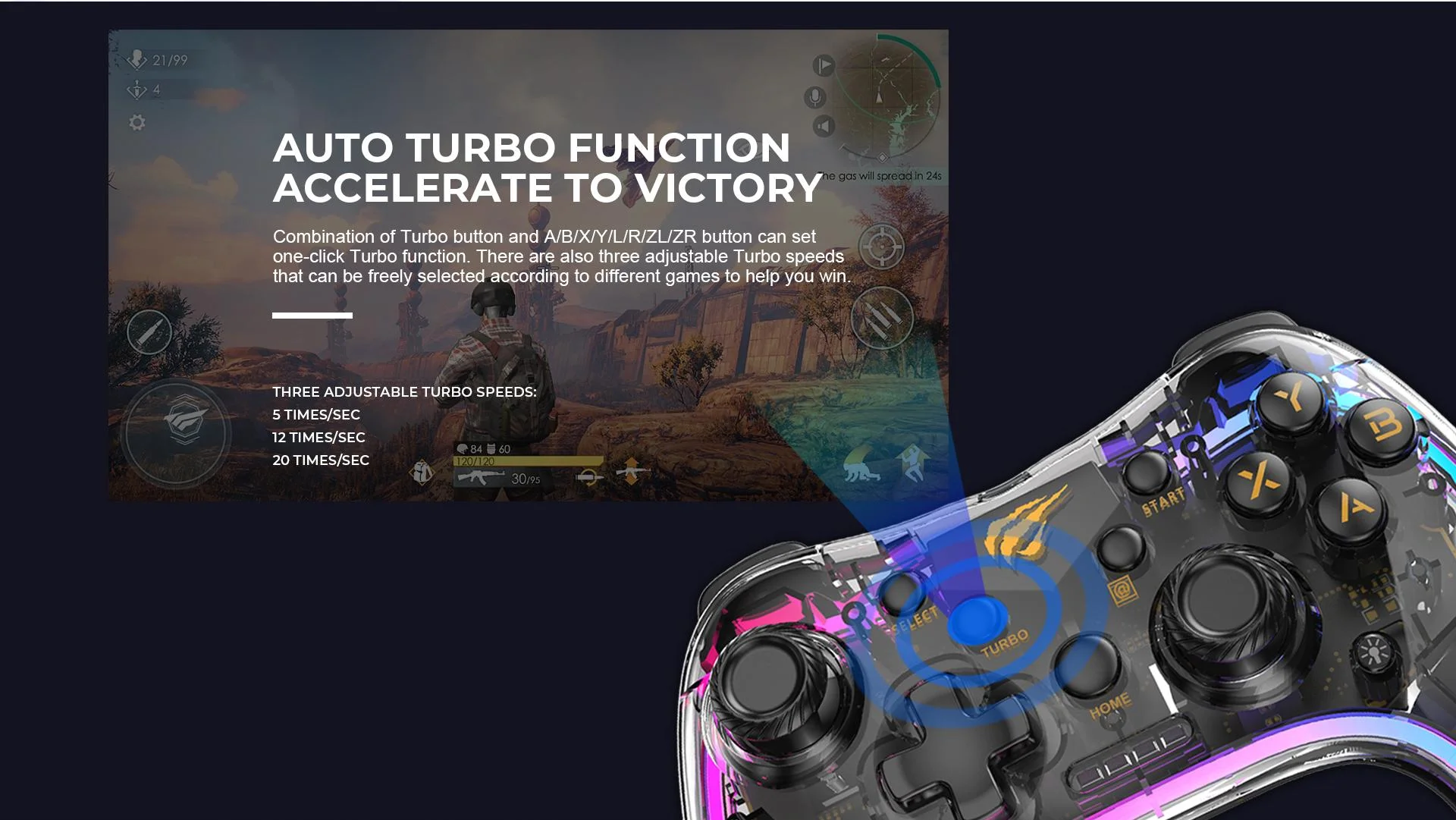 HAVIT G180BT High-Precision Wired Gaming Controller - Thumbnail 6