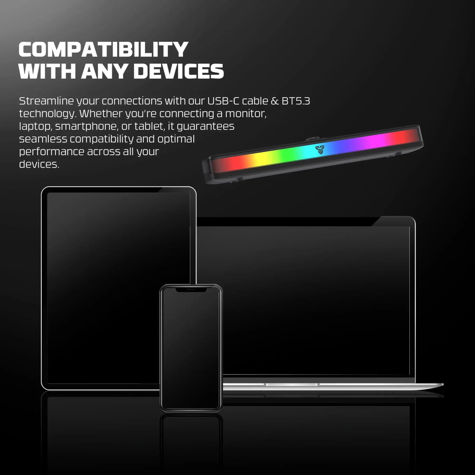 سماعة ألعاب (بلوتوث و سلكي) Fantech Groove Bar Pro USB Type-C - Image 8
