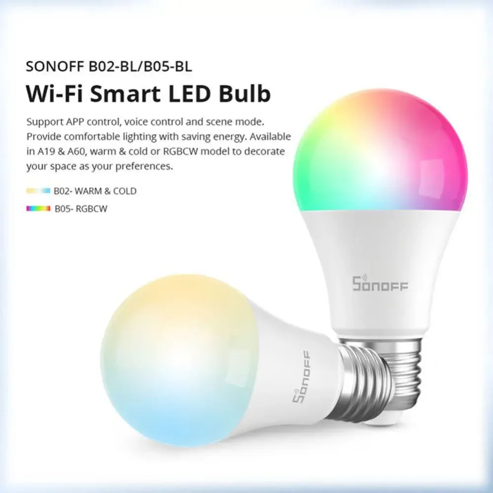 SONOFF B05-BL WiFi Smart LED Light Bulb 9W E26/E27 Dimmable RGB - Image 14