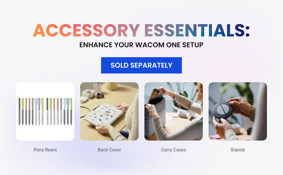 شاشة رسم Wacom One 13 (2023) قياس 13.3 إنش FHD مع قلم UD - Thumbnail 12