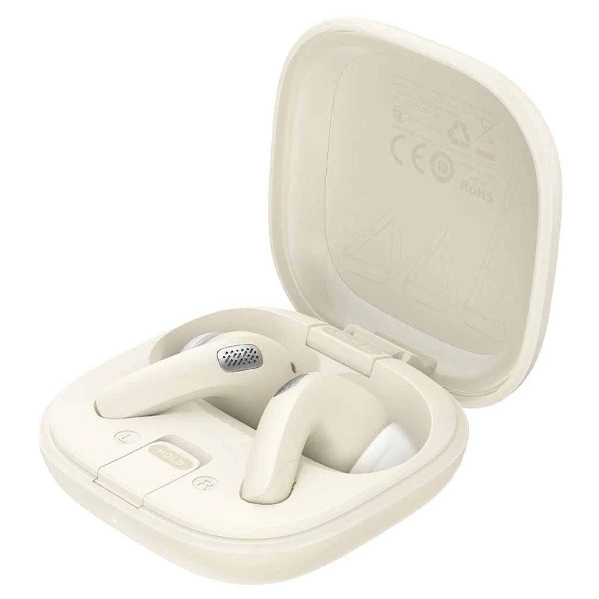 ACEFAST W4 TWS Bluetooth In-Ear Earbuds with Phone Stand Case, IPX4, 7-Hour Playtime - White